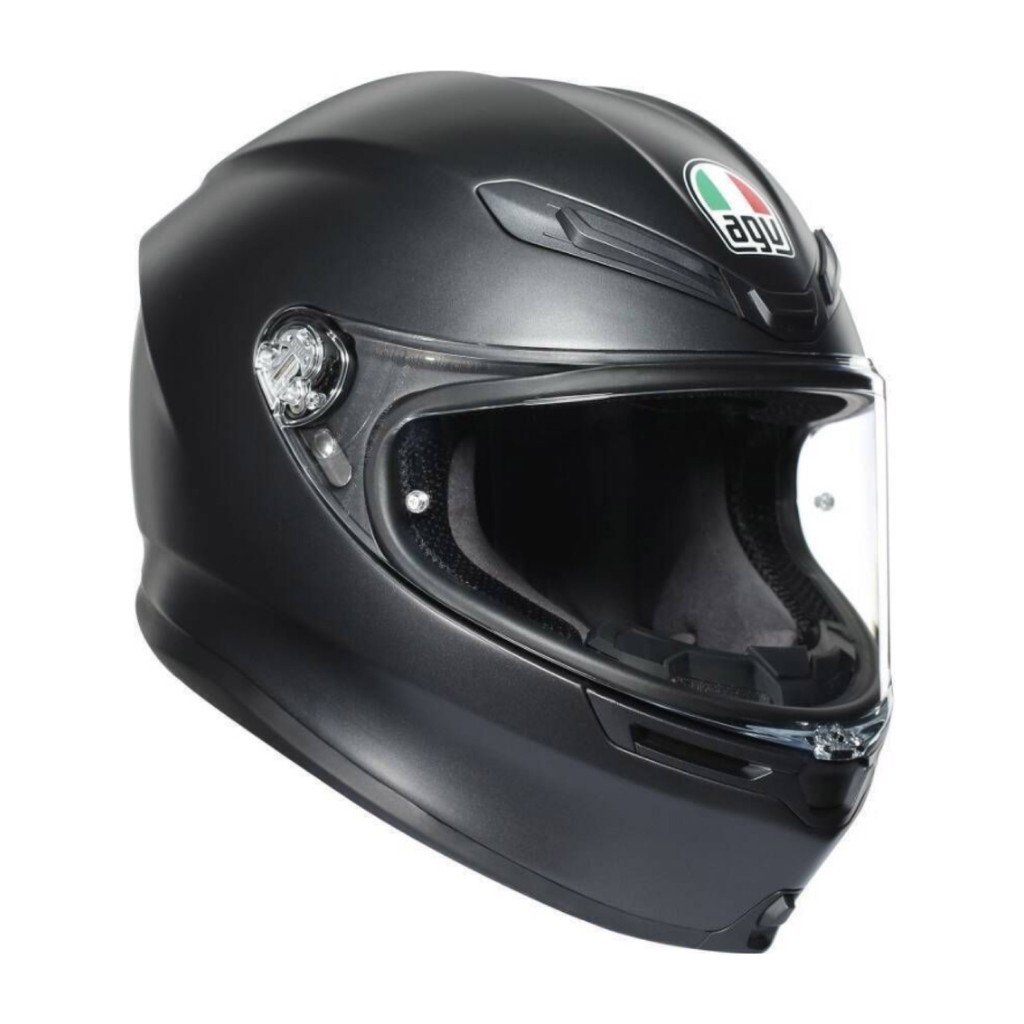 安信 | AGV 安全帽 K6 Solid 素色 消光黑 全罩 超輕量 碳纖維 亞洲版 K-6