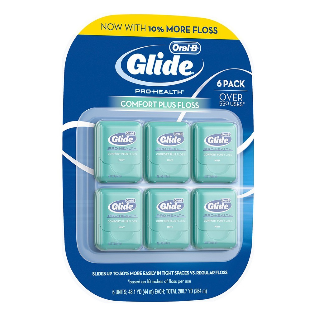 ORAL-B 歐樂B Glide 清潔舒適牙線 薄荷口味 44公尺*6入 costco 好市多 全新正品