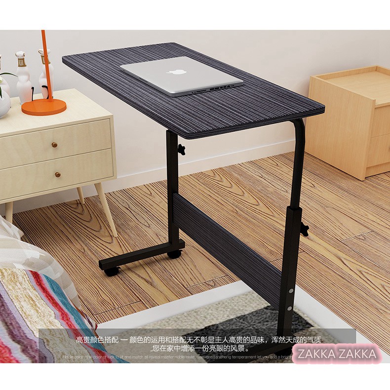 電腦桌 60x40cm 筆電桌 可移動升降電腦桌 可移動懶人桌 床上書桌 床邊桌 臥室 套房 學生套房 辦公室 雜貨王