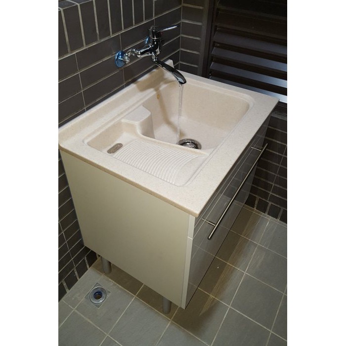 【IDEE】W-701LI-209 亞特蘭人造石。人造石水槽。洗衣板。陽洗台。洗衣台。洗衣檯。洗衣槽。檯面櫃 ~ 台灣製