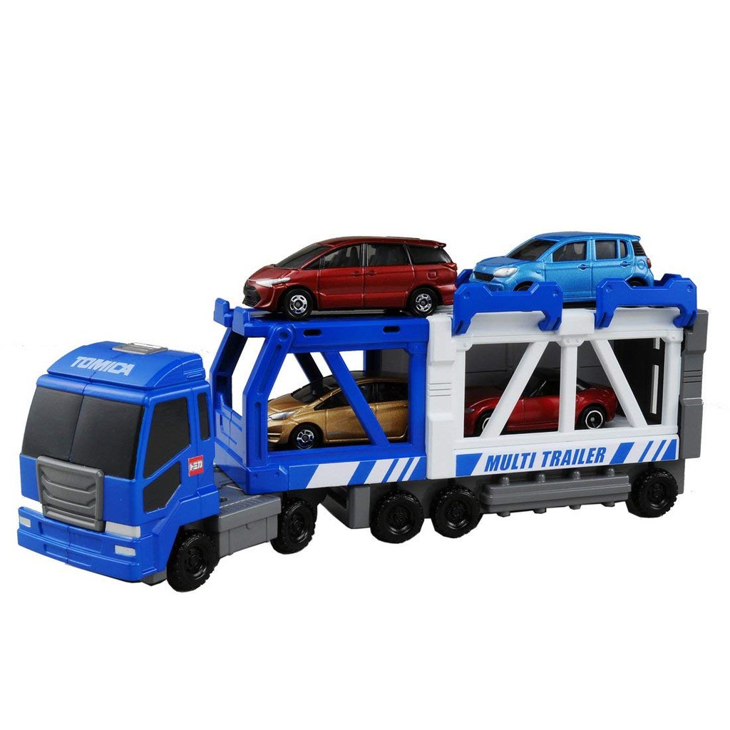 TOMICA交通世界 多美建設拖車 (不含小汽車) 97835