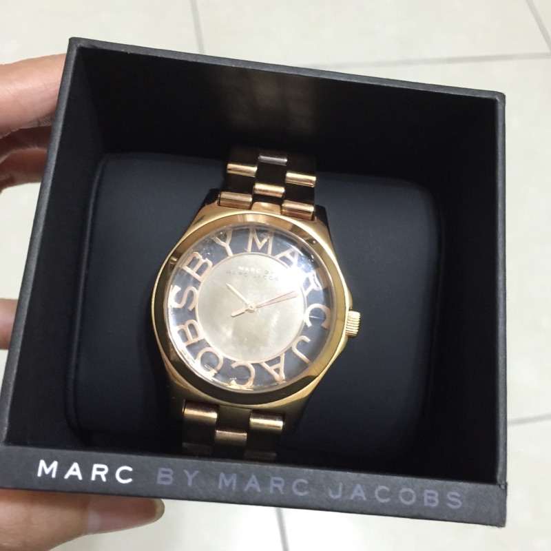 Marc by Marc Jacobs 小馬克 真品 限量 金色 鏤空字母 超美 手錶 特價