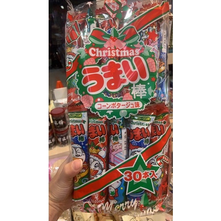 現貨 🌟日本 Yaokin 聖誕節版 哆啦A夢 玉米棒 6g×30入  聖誕限定🌟巧克力口味