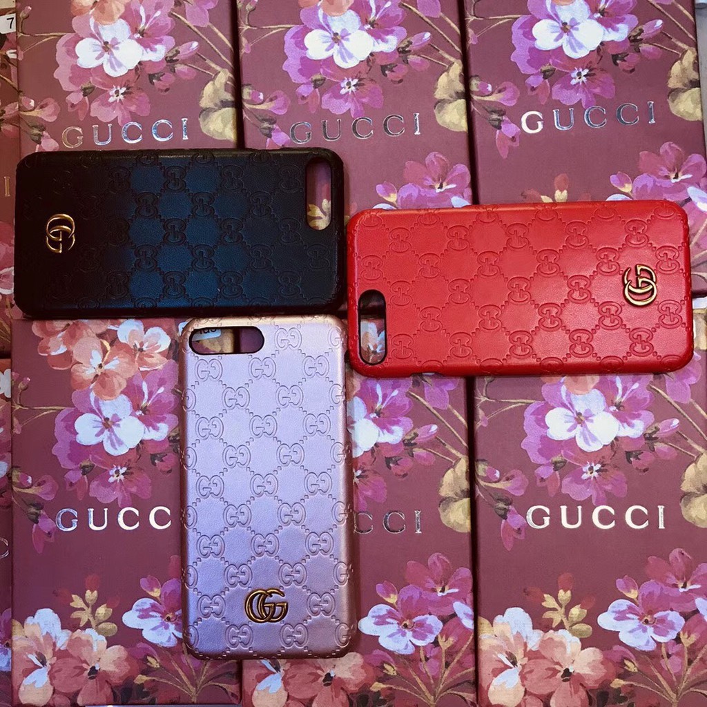 現貨OPPOR15 R17 R11S手機殼 Gucci 蘋果XR XS i8 i7 6s 壓花 R11 R9古馳半包硬殼