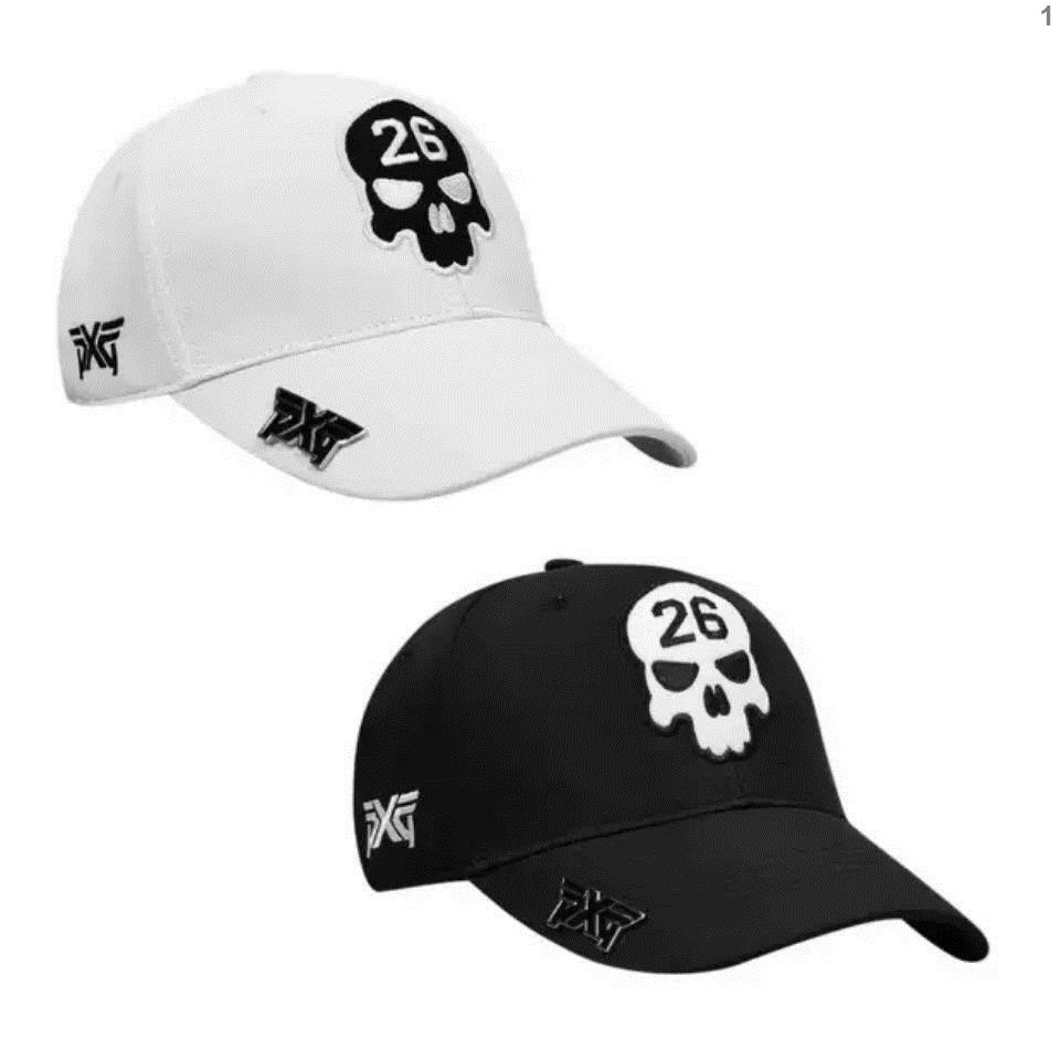 虧本出清·PXG骷髏頭26最新款高爾夫帽子均碼適合所有帶帽夾,黑白兩色可選