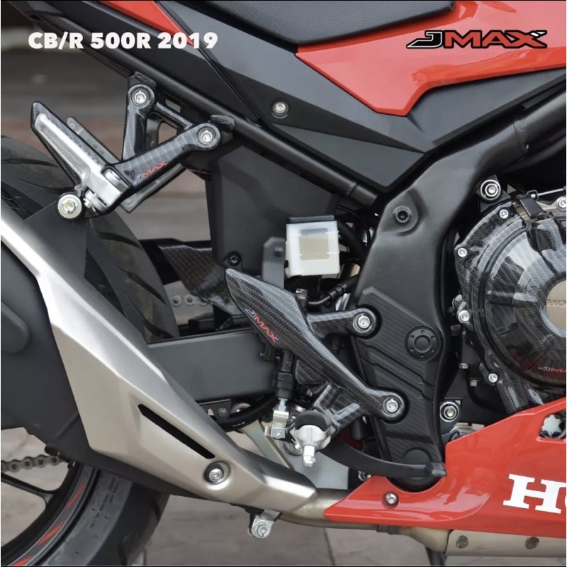 Honda CBR500R  JMAX前腳踏飾蓋 水轉印卡夢飾蓋(須預購)