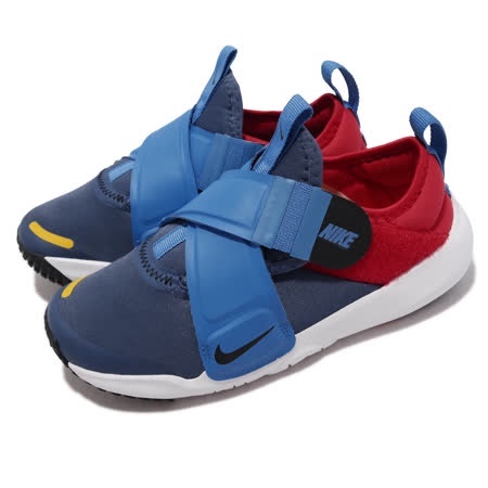 奇星 Nike  Flex Advance PS 中童 魔鬼氈 運動鞋 慢跑鞋  藍紅 #CZ0186402