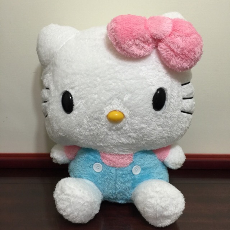 全新日本限定限量hello Kitty毛巾布娃娃-大型粉紅蝴蝶結hello Kitty。42*37*23cm