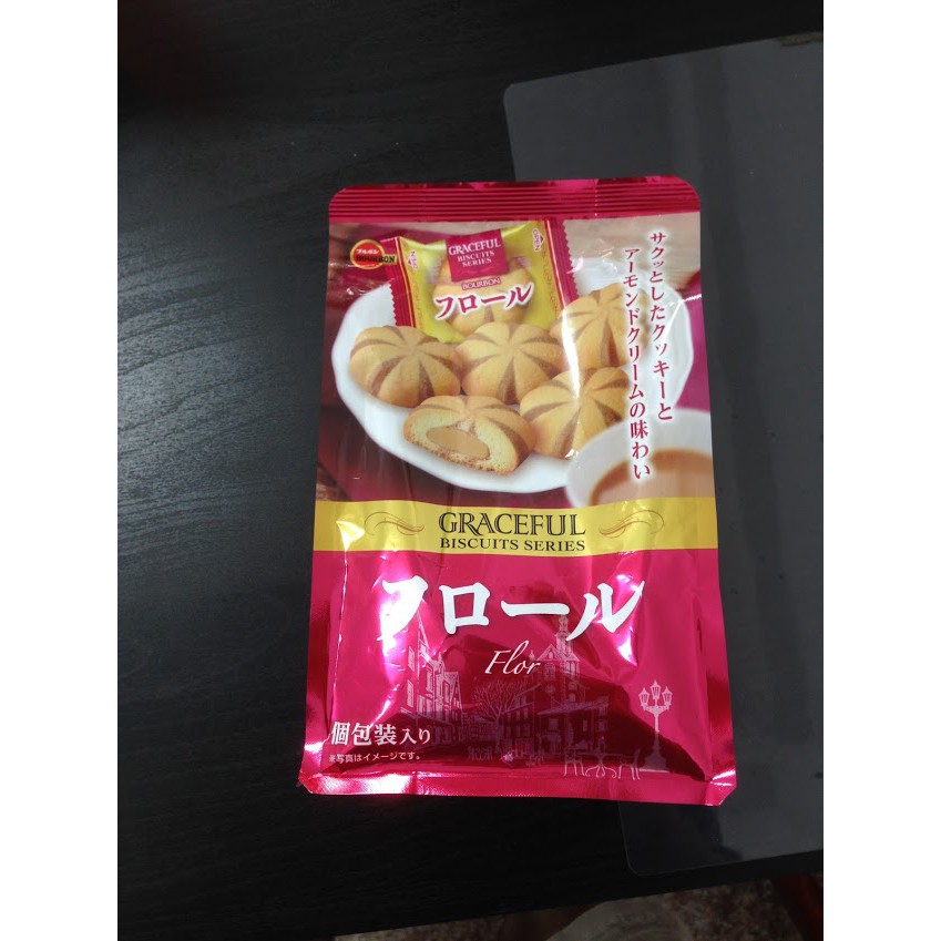 日本布如蒙花型杏仁奶油餅乾 91g 特價25