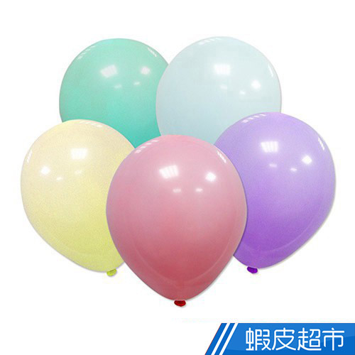 珠友  BI-03048A台灣製-10吋馬卡龍圓形氣球50入  現貨 蝦皮直送