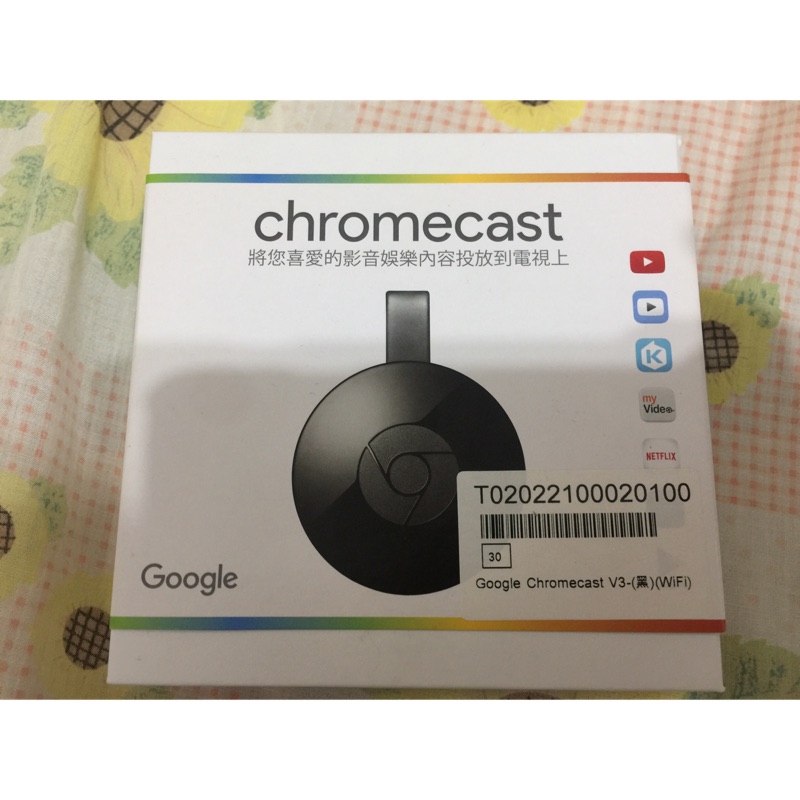 Google電視棒 Chromecast V3黑色