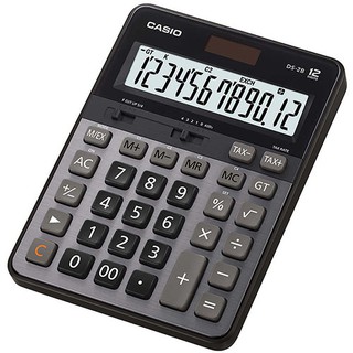 【CASIO】DS-2B 12位數 大型顯示幕 商用專業型 計算機-鐵灰 正版宏崑公司貨