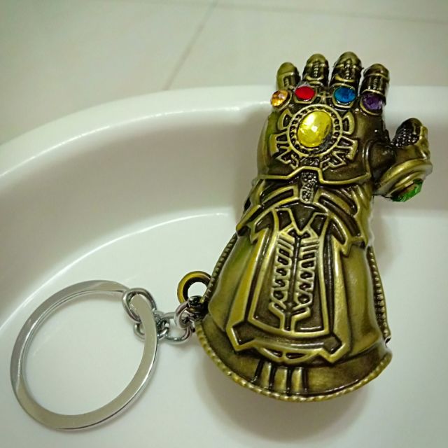 滅霸Thanos手套鑰匙扣鑰匙圈 復仇者聯盟3 無限戰爭 吊飾玩具裝飾品 鑰匙圈