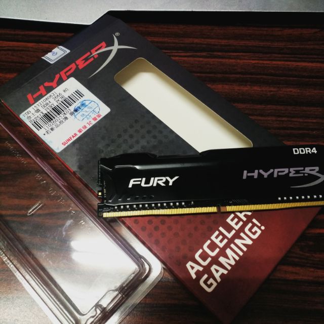 金士頓 hyperx fury DDR4-2666 8G記憶體