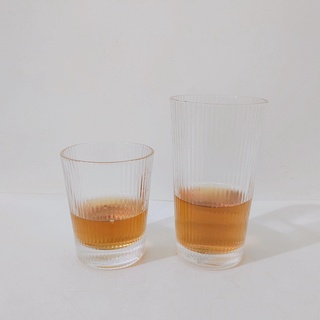 DOUBBLE 生活家居日式簡約條紋玻璃杯水杯酒杯果汁杯牛奶杯飲料杯茶杯咖啡杯拿鐵杯#超取請聊聊我#預購