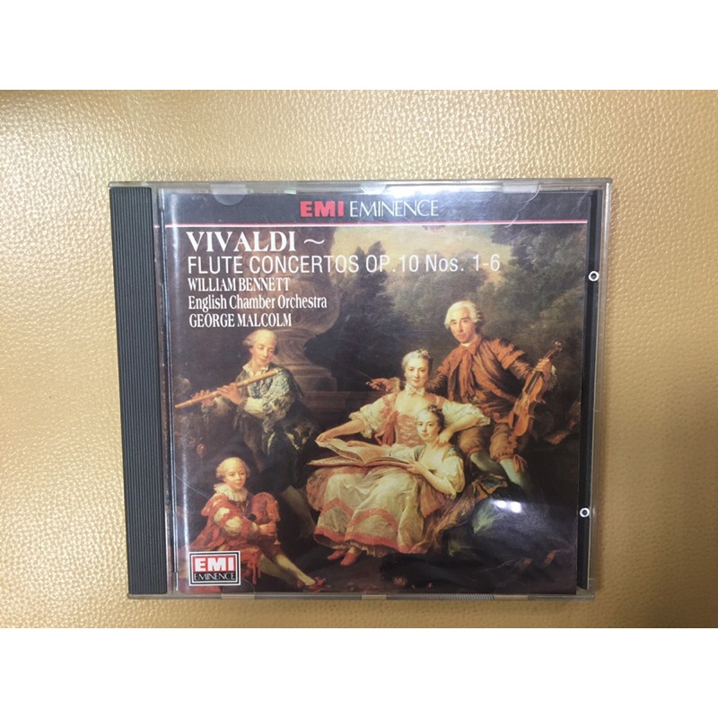二手CD 韋瓦第：長笛協奏曲 Vivaldi: Complete Flute Concertos OP.10