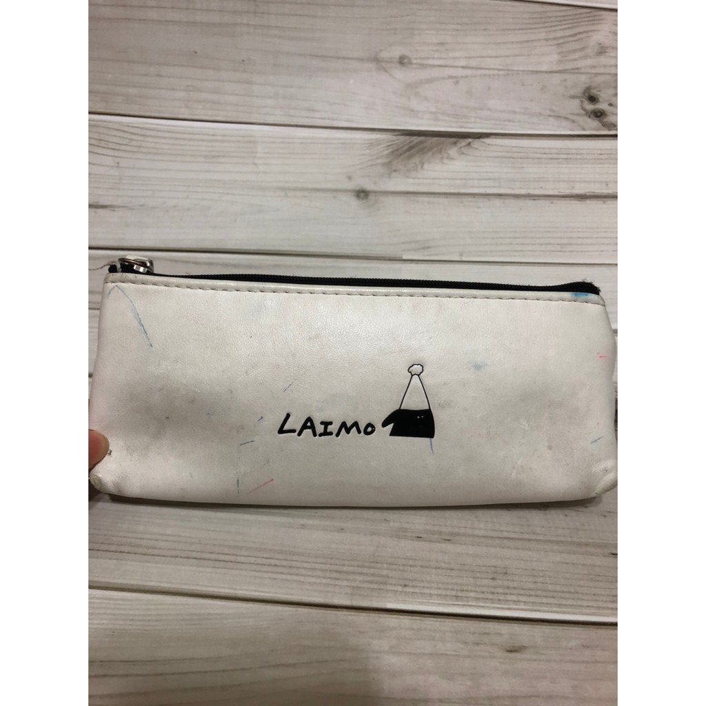 二手 馬來貘帆布扁筆袋 長型  / 鉛筆盒 LAIMO Cherng