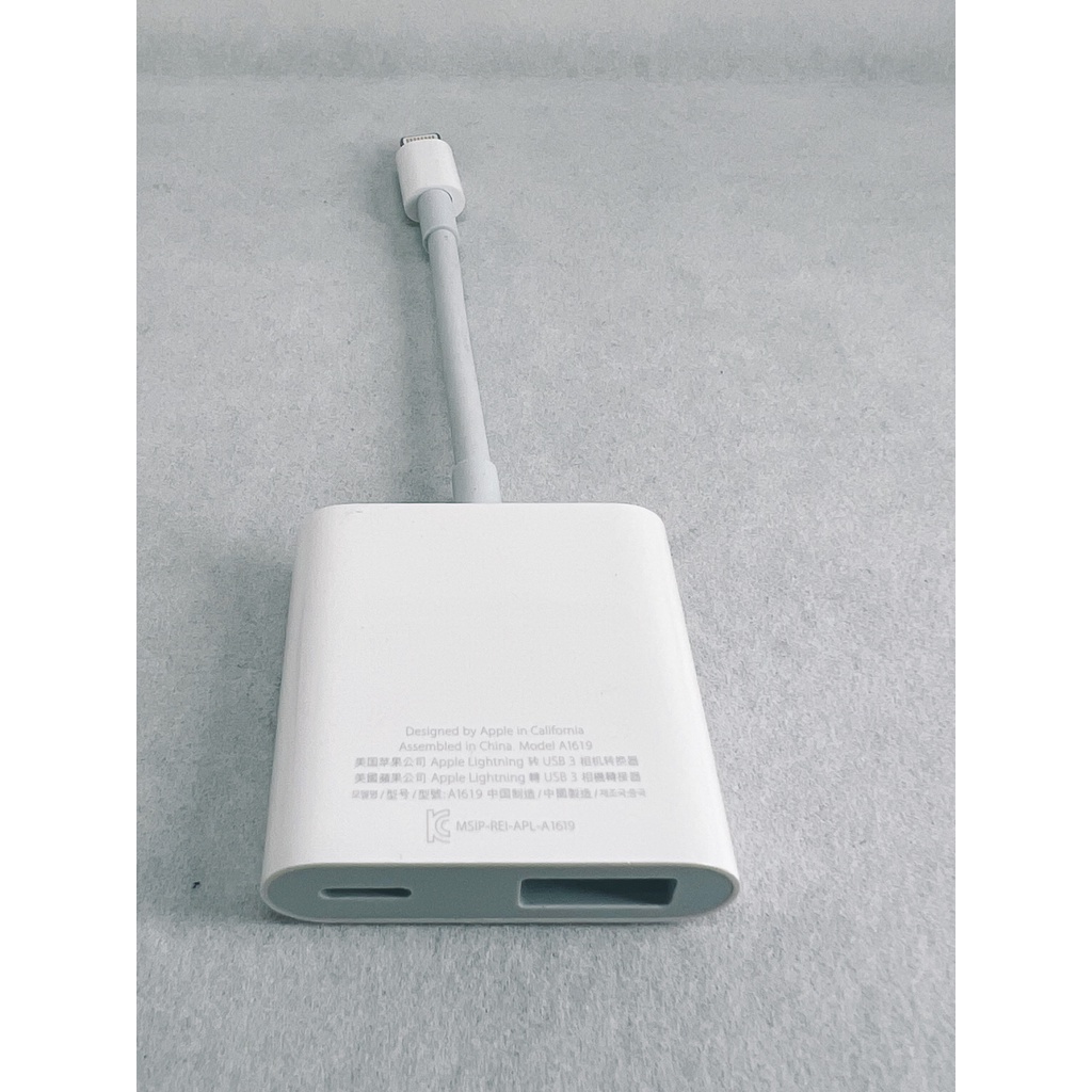 Apple原廠｜相機轉接器 Lightning 對 USB 轉接器｜相機轉手機｜iPad轉接USB相機轉接｜AP19