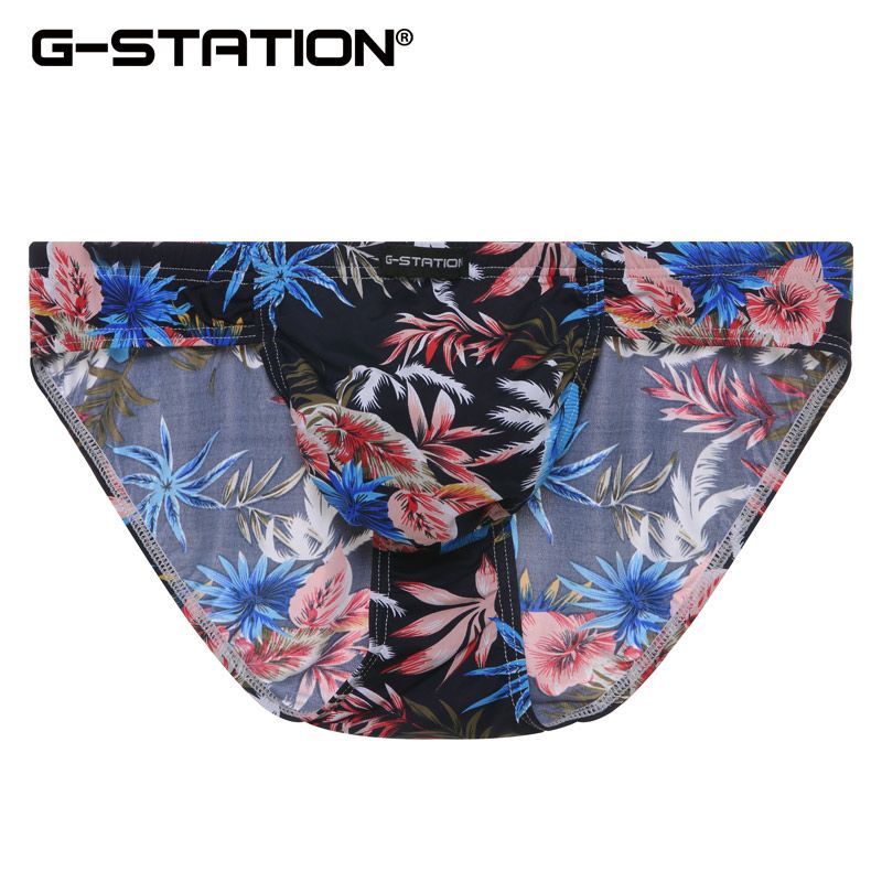 全新日本G-Station 精緻印花內褲 黑色 超性感