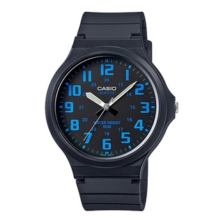 【高雄時光鐘錶公司】CASIO 卡西歐 MW-240-2BVDF 考試專用幸運錶 超薄石英錶 簡單大方 考生推薦