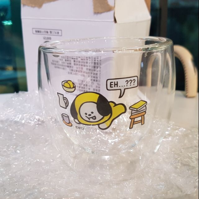 Bt21  chimmy 雙層玻璃杯