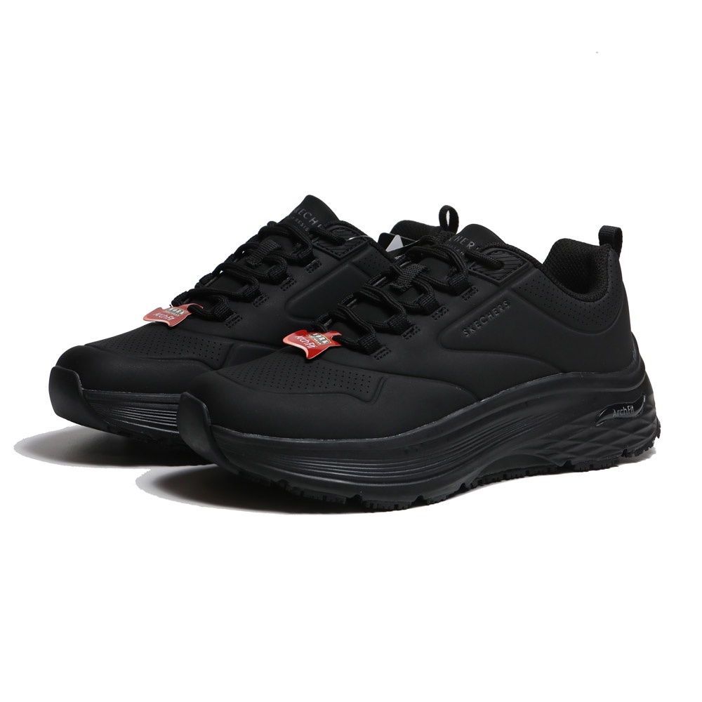 SKECHERS 慢跑鞋 MAX CUSHIONING ARCH FIT 全黑 防滑 女 108112BLK