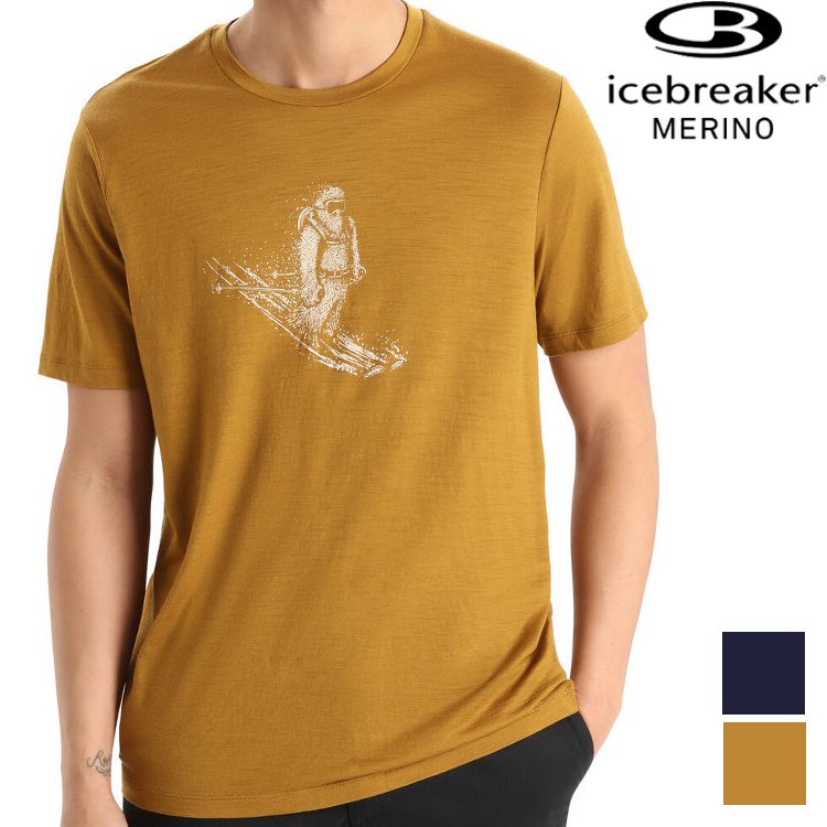 活動價 Icebreaker Tech Lite II AD150 男款 美麗諾羊毛排汗衣-高山滑雪 0A56IM