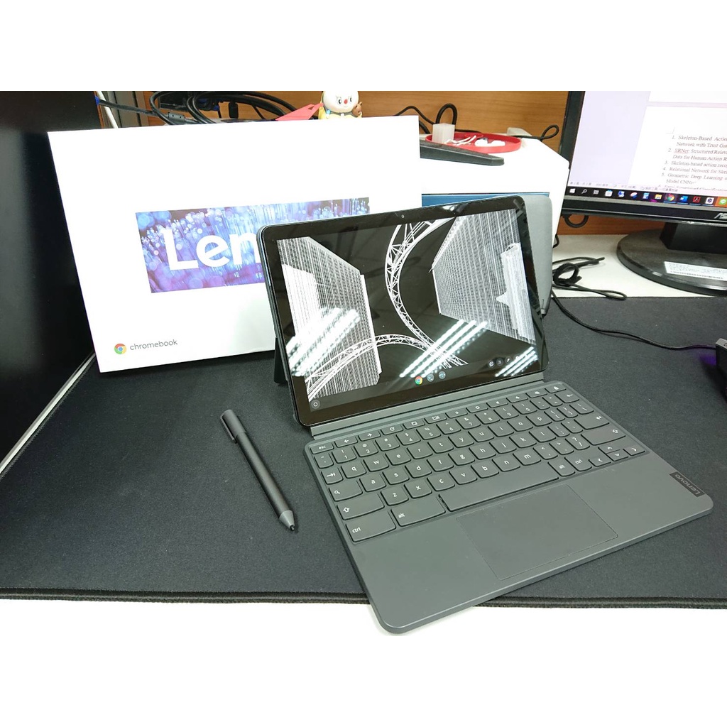 Lenovo聯想 IdeaPad Duet Chromebook 2合1平板 有盒裝  附原廠觸控筆及原廠插頭  不含線