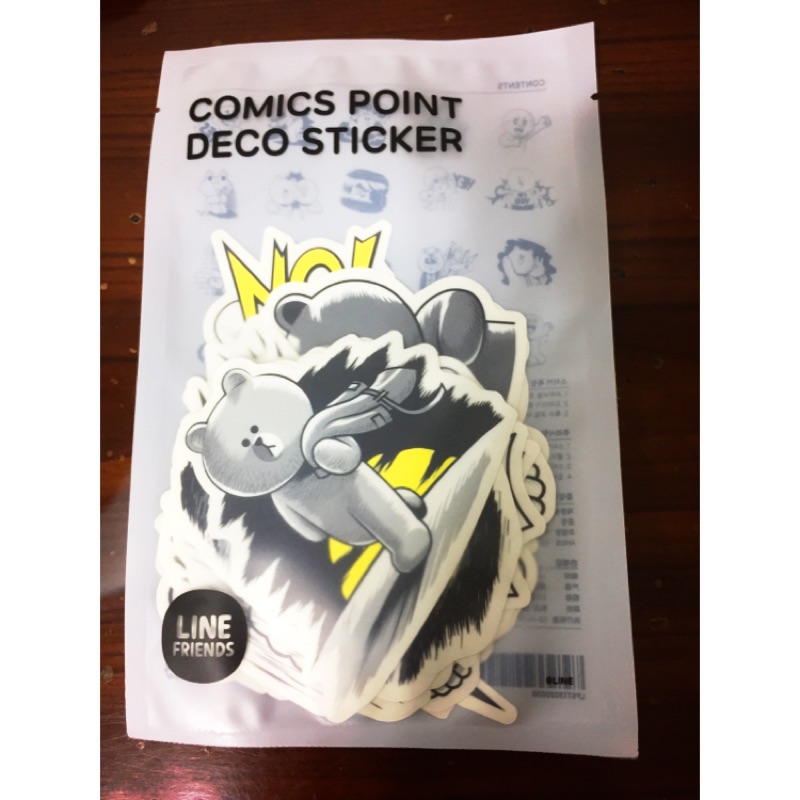 【全新 正品】LINE FRIENDS COMICS POINT DECO STICKER 漫畫卡通人物貼紙
