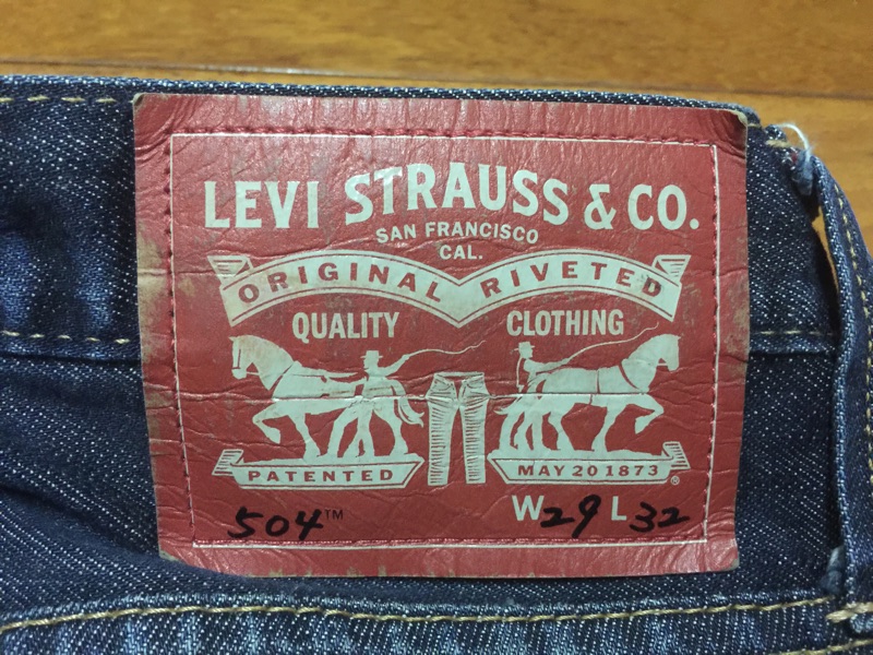 LEVI’S 504 紅標 深藍 牛仔褲 32腰