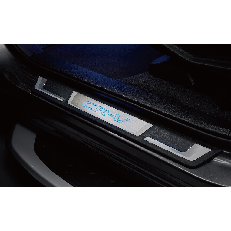 Honda CRV-LED門檻飾條+行李箱防刮