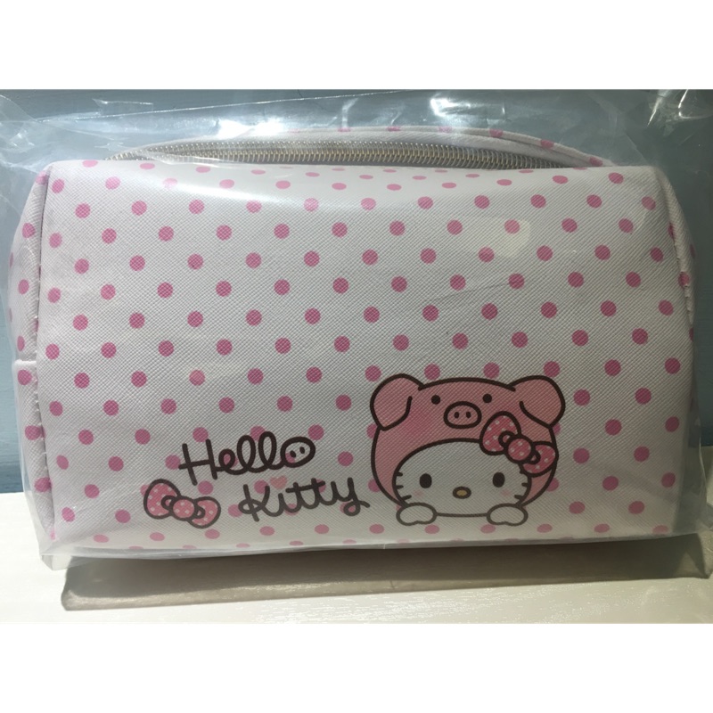 2019年7-11福袋 Hello Kitty豬年化妝包(點點款)