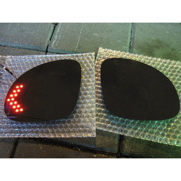 (柚子車舖) T4 T5 LUPO PASSAT POLO LED方向燈加電熱除霧後視鏡片(專用卡榫式)