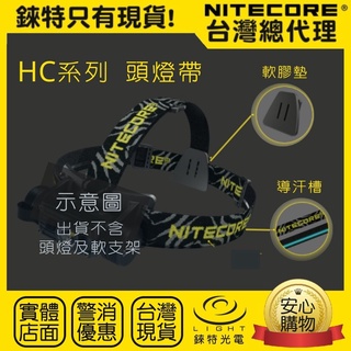 【錸特光電】NITECORE 原廠頭燈帶 HC HA系列 HC33 HC65 HL60R HA23 其他品牌頭燈可用