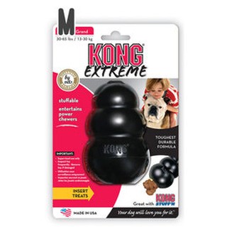 KONG EXTREME 黑色耐咬葫蘆抗憂鬱玩具K2（M）狗益智玩具