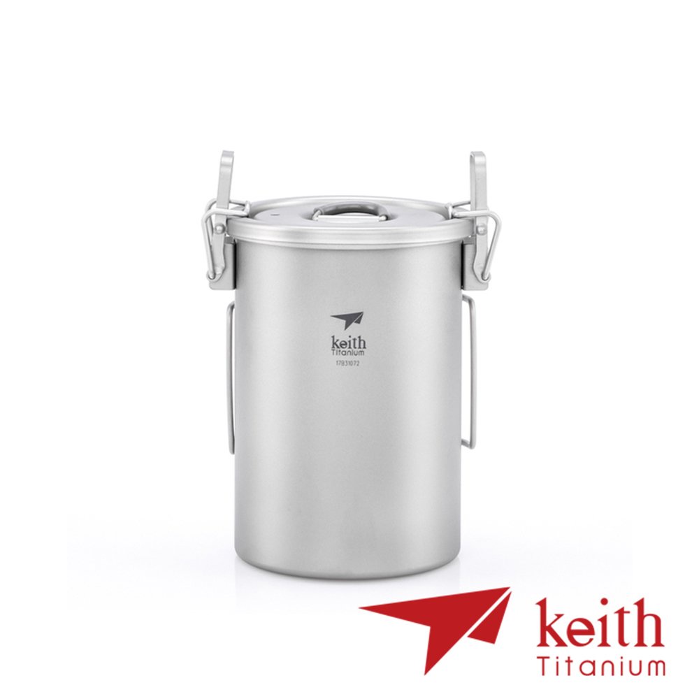 【Keith】純鈦多功能煮飯器 900ml (附收納網袋) Ti6300 戶外 露營 登山 馬克杯 不銹鋼杯 隔熱杯