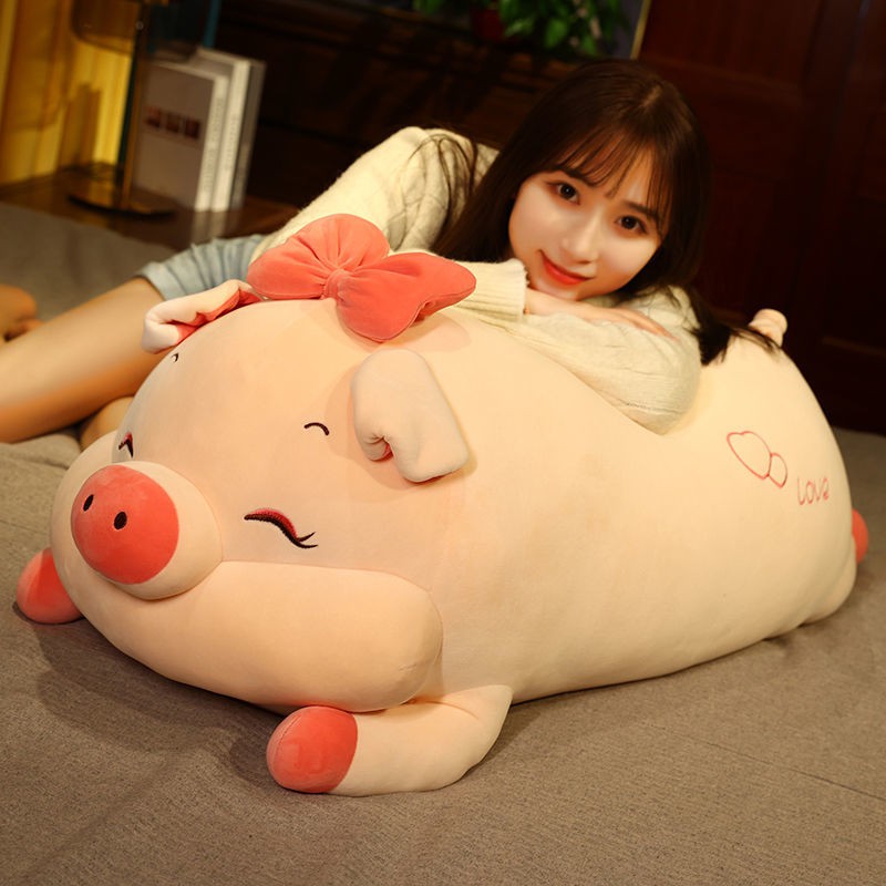 可愛小豬豬毛絨玩具布娃娃玩偶女生床上睡覺抱枕公仔閨蜜生日禮物