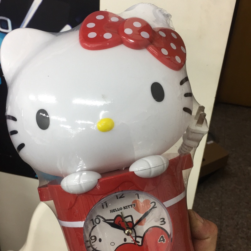 Hello kitty時鐘檯燈（小夜燈）娃娃機夾物