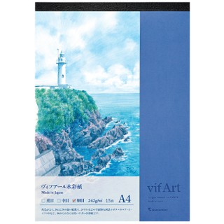 日本 MARUMAN S304TW vif Art 水彩畫紙 A4 (297×210mm) 10入
