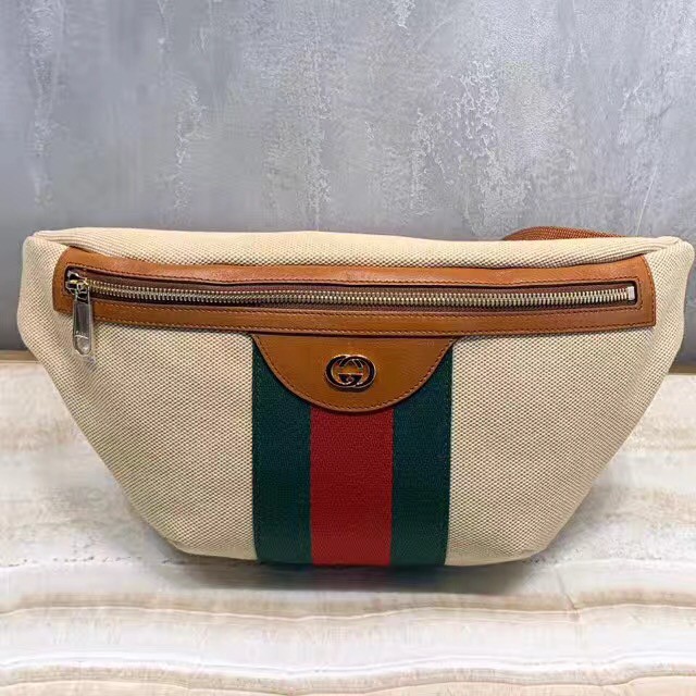 gucci vintage canvas belt bag
