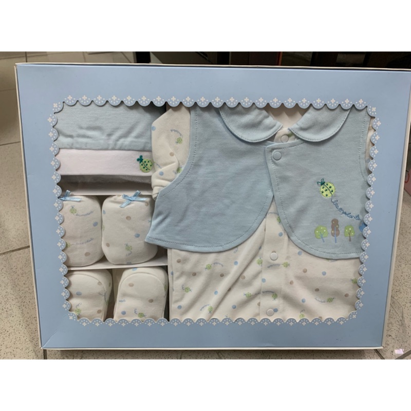 全新 麗嬰房 薄長袖 彌月禮 新生兒禮盒-附提袋