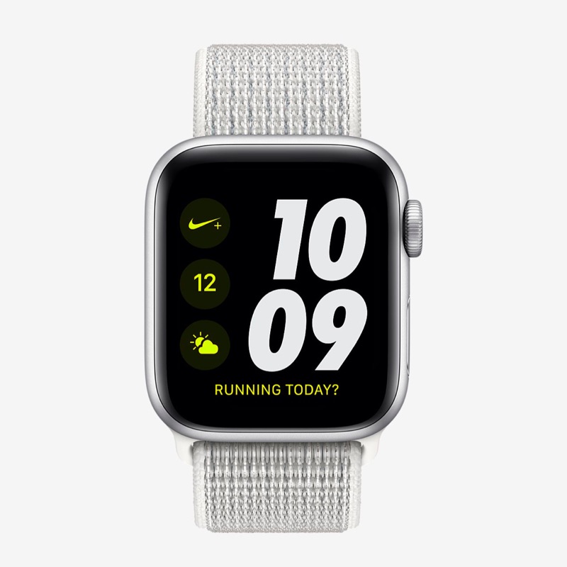 Apple Watch Series 4 - 40mm - Sliver Aluminum 第四代鋁金屬框（錶帶黃）