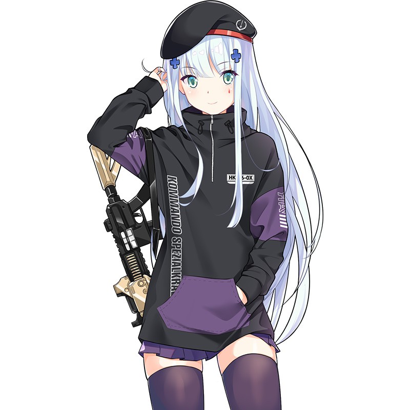 Moeyu 少女404小隊hk416前線周邊動漫二次元男女服裝概念連帽衛衣 W 85