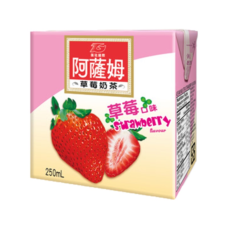 匯竑阿薩姆 草莓奶茶[箱購] 250ml x 24【家樂福】