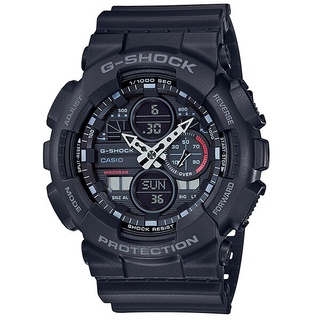 CASIO卡西歐G-SHOCK GA-140-1A1超人氣雙顯式設計結合指針數字顯示，48個城市世界時間功能51.2mm