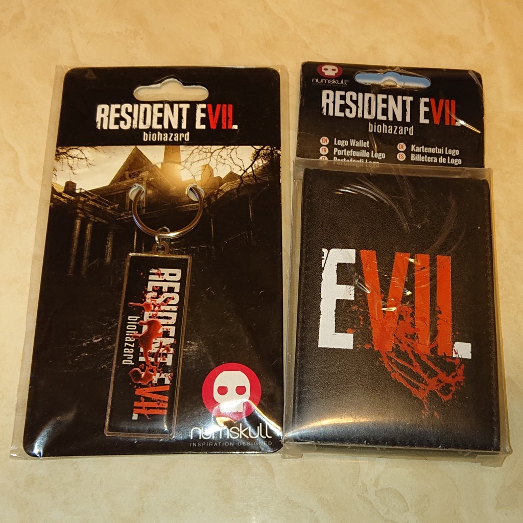 PS4惡靈古堡7生化危機Resident Evil官方遊戲周邊收藏品(鑰匙圈+皮夾)8 VILLAGE重製版克里斯PS5