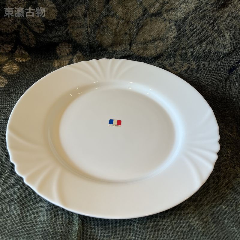 【東瀛古物】法國ARC ARCOPAL強化餐盤 西餐盤 盤子 菜盤 高檔餐盤推薦