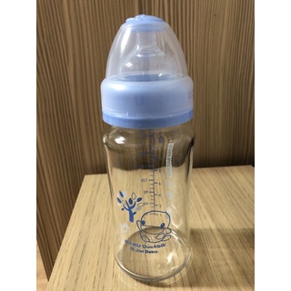 二手。KUKU酷咕鴨寬口玻璃奶瓶