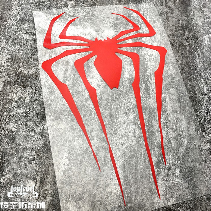 【電影】蜘蛛人 鏤空車貼 蜘蛛俠英雄歸來新標準logo筆記本行李箱玻璃墻防水貼