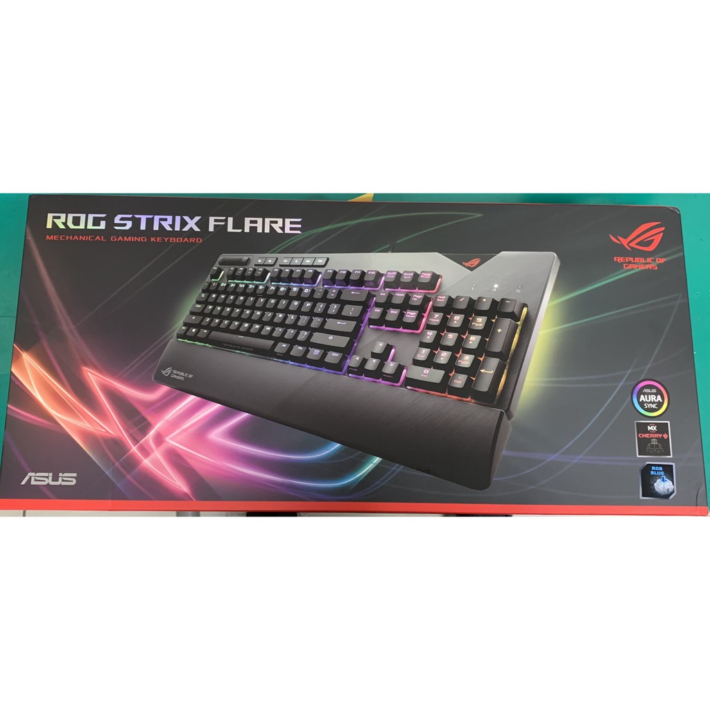 【南方鳥 】華碩 ASUS ROG Strix Flare RGB 機械式電競鍵盤 青軸(新品)
